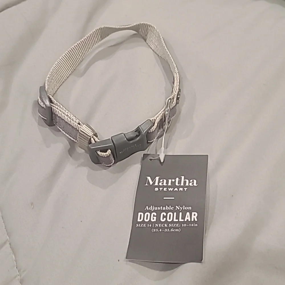 ❤️10/$13 New Martha Stewart adjustable nylon dog collar